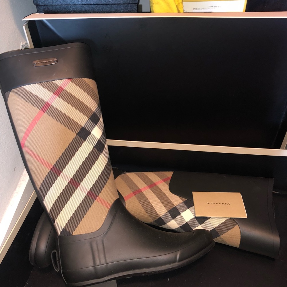 Authentic Burberry Rain Boot.
